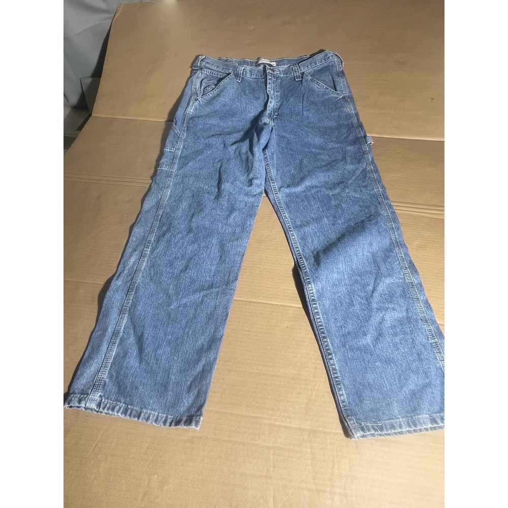 Vintage Lee Dungarees‎ Carpenter Jeans Mens Baggy Skater Work 38X32 - Picture 4 of 5
